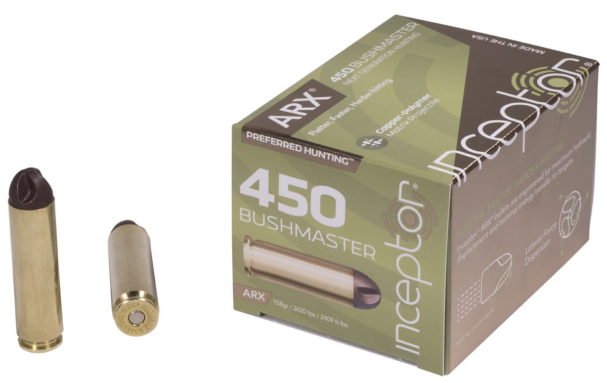 Inceptor® Ammunition Introduces 450 Bushmaster to Preferred Hunting™ Product Line